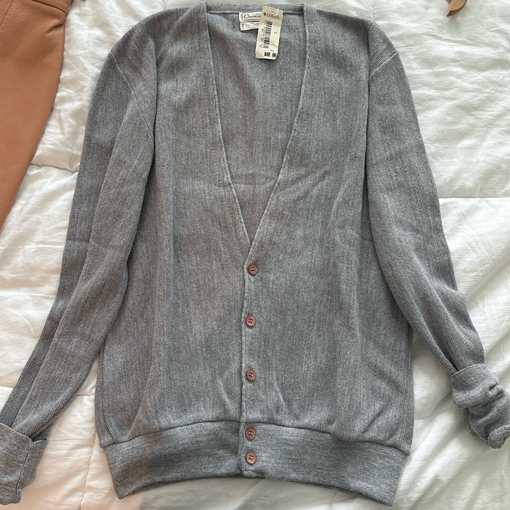 Christian Dior vintage grandpa cardigan